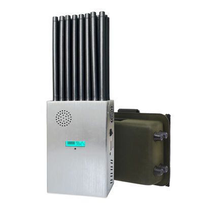 New design 24 antennans portable signal jammer blocking WIFI 6E and mobile phone 2G, 3G, 4G, 5G, GPS, WIFI,  UHF, VHF, RF,LOJACK signals With new longer 2.5dbi gain omni antennas