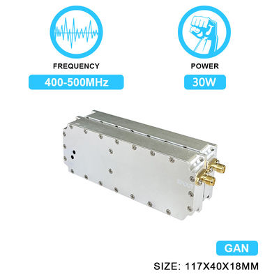 качество  30W 400-500MHz Power Amplifier Module for Drone Jamming Device Uav GaN PA Anti Drone Shielded Counter Jamming System With  GAN And Isolation Protector завод