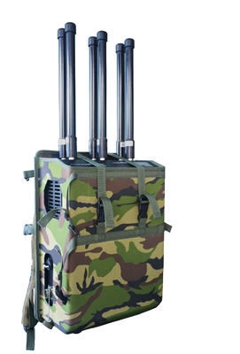 6 Channels 180W High Power Backpack  Jammer blocks Drone/UAV signlas with up to 1500Meters shielding distance.
