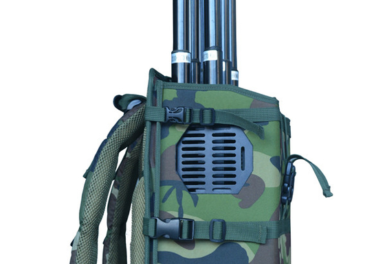 6 Channels 180W High Power Backpack  Jammer blocks Drone/UAV signlas with up to 1500Meters shielding distance.