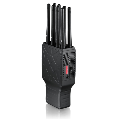 Plastic 8 Antennas Portable 2G 3G 4G 5G WIFI Signal Jammer With Nylon Case
