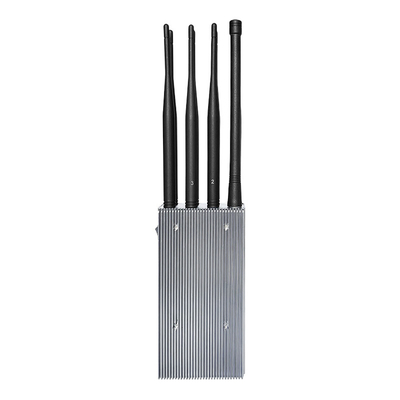 8 Antennas Portable Mobile Phone Signal Jammer with Bigger Hot Sink & Battery Blocks 2G 3G 4G 5G WIFI signals