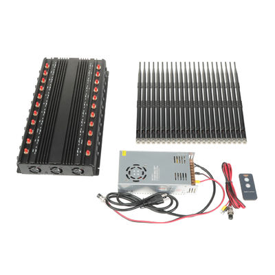 Multifunctional 22 Antennas Full-Band Wireless Signal Jammer With Remote Control. Blocks 5.2G, 5.8G, Wi-Fi 6E, Lora, etc. Signals, and Has a 70m Jamming Radius