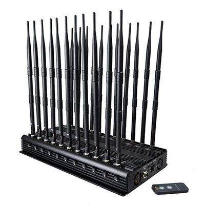 Multifunctional 22 Antennas Full-Band Wireless Signal Jammer With Remote Control. Blocks 5.2G, 5.8G, Wi-Fi 6E, Lora, etc. Signals, and Has a 70m Jamming Radius