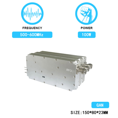 100W 500-600MHz Customized RF Power Amplifier Module Jamming PA GaN Drone Fpv C-Uas Anti Drone Module With GAN and Isolation Protector
