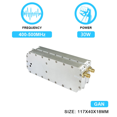 30W 400-500MHz Power Amplifier Module for Drone Jamming Device Uav GaN PA Anti Drone Shielded Counter Jamming System With  GAN And Isolation Protector