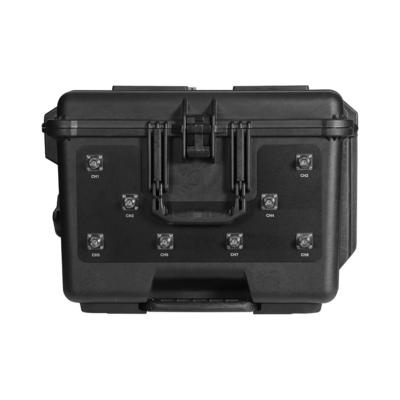 High Power Draw Bar Box 8 Channels Drone Signal Jammer With  800W High Power And Up To 3000 Meters Shilding Distance  blocks Drone/UAV Signals