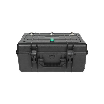 3 antennas 150W powerful briefcase design signal jammer blocks 2400-2500MHz,850-950MHz, 5725-5850MHz etc,. customizable signals, with a coverage range of up to 150 meters.