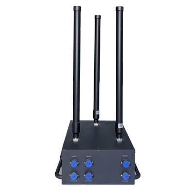150W high power 3 antennas signal jammer blocks Drone/UAV signals, with a coverage range of up to 1500 meters.