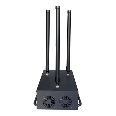 150W high power 3 antennas signal jammer blocks Drone/UAV signals, with a coverage range of up to 1500 meters.