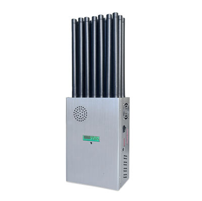 New design 21 antennans portable signal jammer blocking WIFI 6E and mobile phone 2G, 3G, 4G, 5G and GPS, WIFI,  UHF, VHF, RF,LOJACK signals with new longer 2.5dbi gain omni antennas
