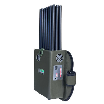 New design 21 antennans portable signal jammer blocking WIFI 6E and mobile phone 2G, 3G, 4G, 5G and GPS, WIFI,  UHF, VHF, RF,LOJACK signals with new longer 2.5dbi gain omni antennas