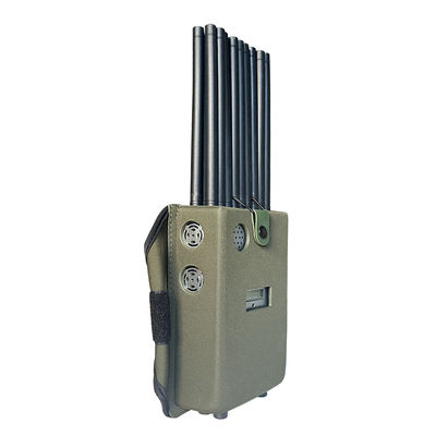 18 antennans portable signal jammer blocking mobile phone 2G, 3G, 4G, 5G and GPSL1, GPSL2-L5, GPSL3-L4 , 2.4GWIFI, 5.2GWIFI, 5.8GWIFI, UHF, RF, Lojack signals.