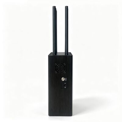 75W Portabe 12 Antennas 2G.3G.4G.5G Cell Phone Signal Jammer 2.4G 5.2G.5.8G WIFI Signals and GPSL1.L2.L3.L4.L5.  Lojack Signals（Supports charging while discharging）