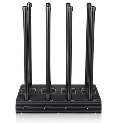8 antennas  jammer with Intelligent cooling system,blocking 2G,3G,4G,5G signals,cover range up to 150m