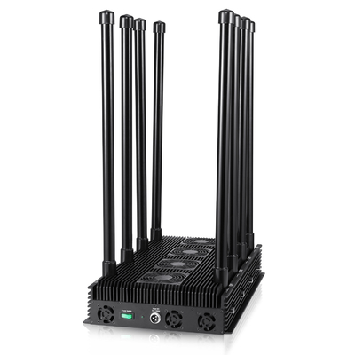 8 antennas  jammer with Intelligent cooling system,blocking 2G,3G,4G,5G signals,cover range up to 150m
