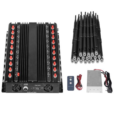 Multifunctional 20 antennas 5G mobile phone(Including 3.5G, 3.7G), GPS, 2.4G, 5.2G, 5.8G, WIFI6E, RF etc,.Signals jammer With Remote Control.