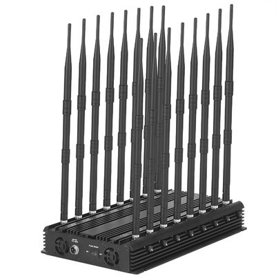 16 Antennas 2G,3G,4G,5G,WIFI(Including WIFI 6E),Lojack,GPSL1,RF(315/433/868)Jammer