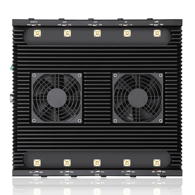 Powerful 10 antennas jammer blocks 2G, 3G, 4G,5G and WIFI signals with an output power of 84W ,coverag range up to 100m