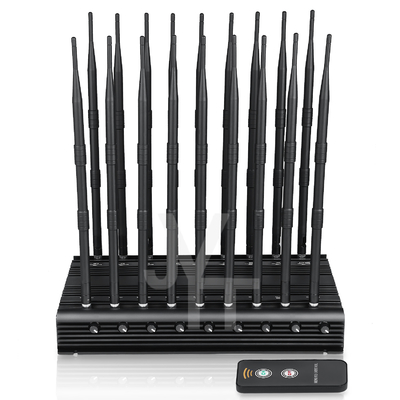 Глушилка сигнала с 18 антеннами, блокирующая все сигналы 2G, 3G, 4G, 5G, WIFI, GPS, RF, LOJACK с дистанционным управлением.